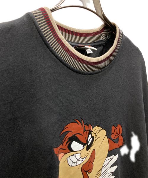 LOONEY TUNES（ルーニーチューンズ）LOONEY TUNES (ルーニーチューンズ) プリントスウェット ブラック サイズ:XXLの古着・服飾アイテム