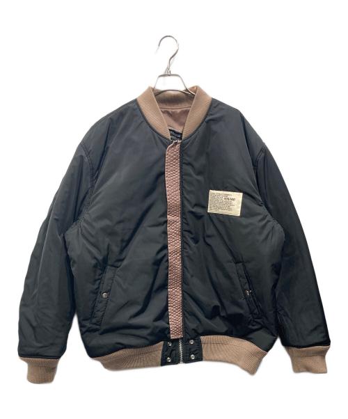 DIESEL（ディーゼル）DIESEL (ディーゼル) リバーシブルMA-1ジャケット ブラック×ピンク サイズ:XLの古着・服飾アイテム