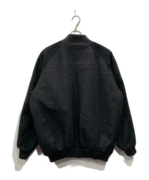 SEAN JOHN（ショーンジョン）SEAN JOHN (ショーンジョン) 袖パイソン柄ブルゾン ブラック サイズ:Lの古着・服飾アイテム