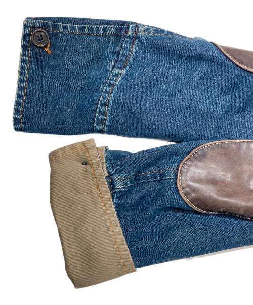 DSQUARED2（ディースクエアード）DSQUARED2 (ディースクエアード) ドッキングミリタリーポーチデニムジャケット インディゴ サイズ:40の古着・服飾アイテム