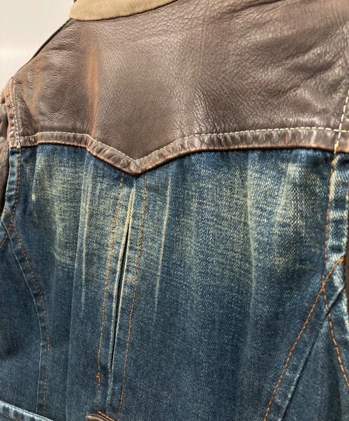 DSQUARED2（ディースクエアード）DSQUARED2 (ディースクエアード) ドッキングミリタリーポーチデニムジャケット インディゴ サイズ:40の古着・服飾アイテム