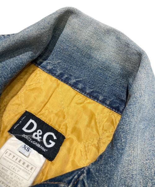 DOLCE & GABBANA（ドルチェ＆ガッバーナ）DOLCE & GABBANA (ドルチェ＆ガッバーナ) 切替デニムジャケット インディゴ サイズ:XSの古着・服飾アイテム