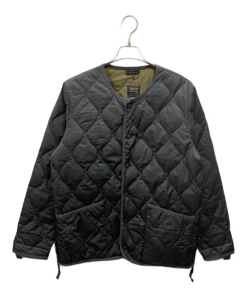 TAION（タイオン）TAION (タイオン) キルティングジャケット ブラック サイズ:XLの古着・服飾アイテム