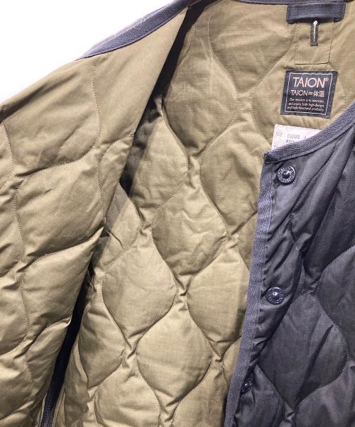 TAION（タイオン）TAION (タイオン) キルティングジャケット ブラック サイズ:XLの古着・服飾アイテム