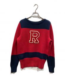 Rugby Ralph Lauren（ラグビーラルフローレン）の古着「レタードニット」｜レッド×ブルー