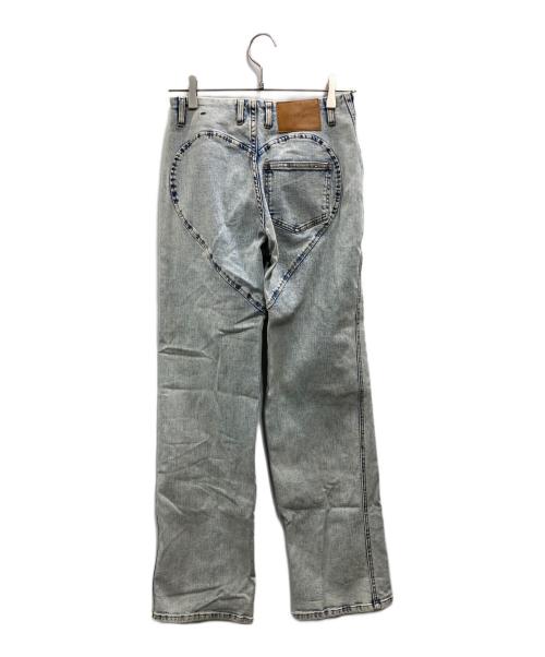 ANDMARY（アンドマリー）andmary (アンドマリー) ハートヒップデニムパンツ インディゴ サイズ:Sの古着・服飾アイテム