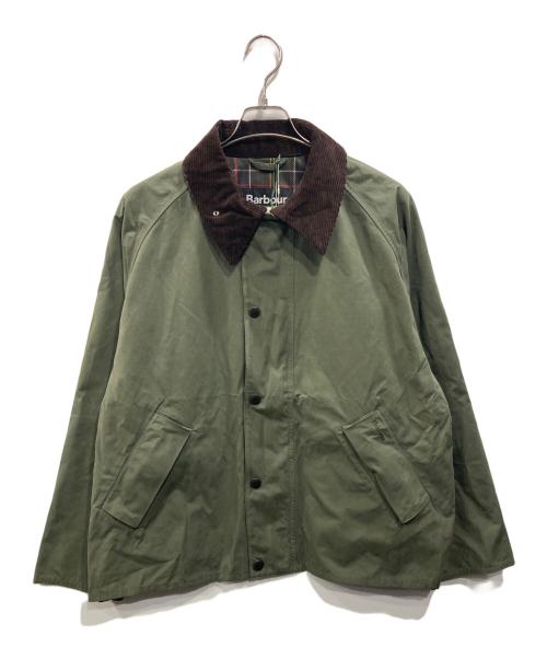 Barbour（バブアー）Barbour (バブアー) ピーチスキン コットン ショートレングスブルゾン グリーン サイズ:40の古着・服飾アイテム