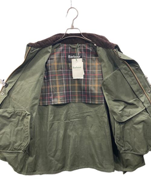 Barbour（バブアー）Barbour (バブアー) ピーチスキン コットン ショートレングスブルゾン グリーン サイズ:40の古着・服飾アイテム