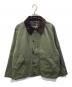 Barbour（バブアー）の古着「ピーチスキン コットン ショートレングスブルゾン」｜グリーン