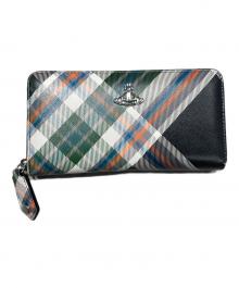 Vivienne Westwood（ヴィヴィアンウエストウッド）の古着「CLASSIC ZIP ROUND WALLET」｜グリーン