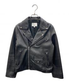 BEAUTY&YOUTH（ビューティーアンドユース）の古着「シープレザーダブルライダースジャケット」｜ブラック
