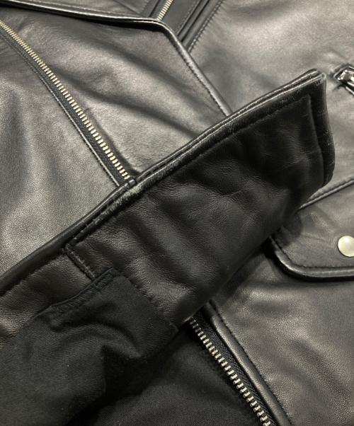 BEAUTY&YOUTH（ビューティーアンドユース）BEAUTY&YOUTH (ビューティーアンドユース) シープレザーダブルライダースジャケット ブラック サイズ:Mの古着・服飾アイテム