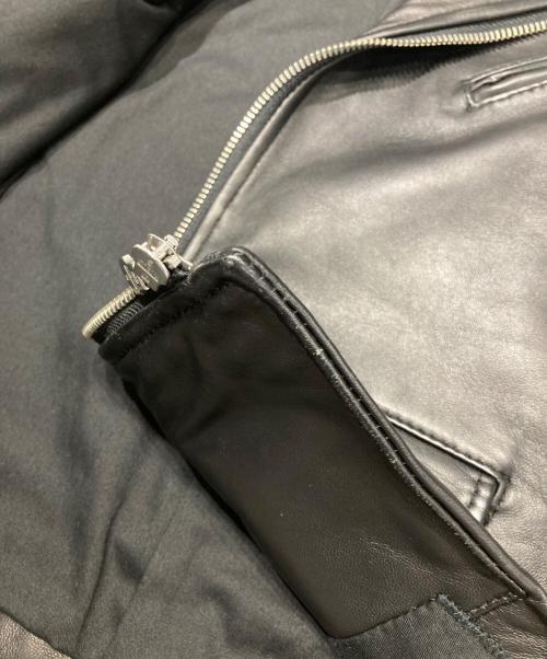 BEAUTY&YOUTH（ビューティーアンドユース）BEAUTY&YOUTH (ビューティーアンドユース) シープレザーダブルライダースジャケット ブラック サイズ:Mの古着・服飾アイテム