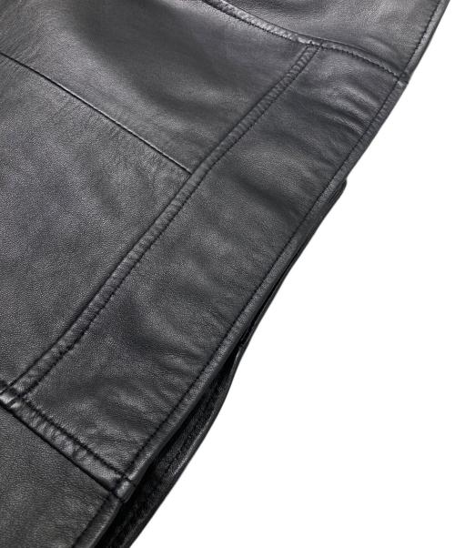 BEAUTY&YOUTH（ビューティーアンドユース）BEAUTY&YOUTH (ビューティーアンドユース) シープレザーダブルライダースジャケット ブラック サイズ:Mの古着・服飾アイテム