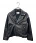 BEAUTY&YOUTH（ビューティーアンドユース）の古着「シープレザーダブルライダースジャケット」｜ブラック