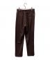 EVERYDAY I LIKE. (エヴリデイ アイ ライク) スリットテーパードパンツ ブラウン サイズ:38：4000円