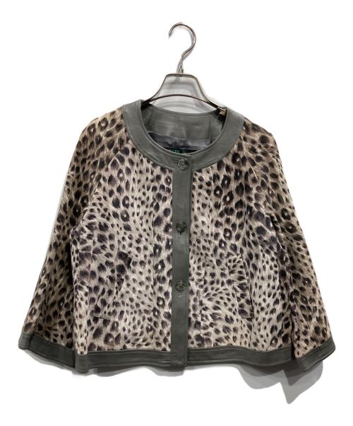 KB FUR（ケービファー）KB FUR (ケービファー) レザージャケット グレー サイズ:Mの古着・服飾アイテム