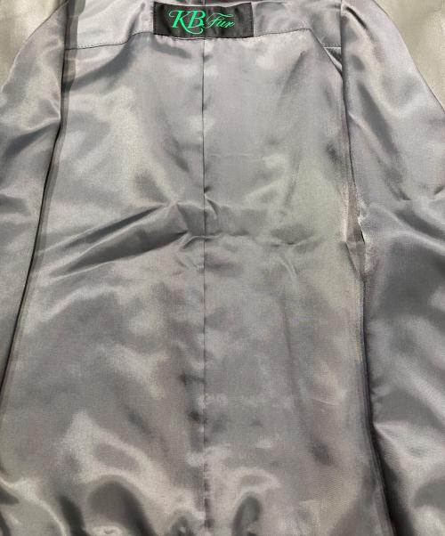 KB FUR（ケービファー）KB FUR (ケービファー) レザージャケット グレー サイズ:Mの古着・服飾アイテム