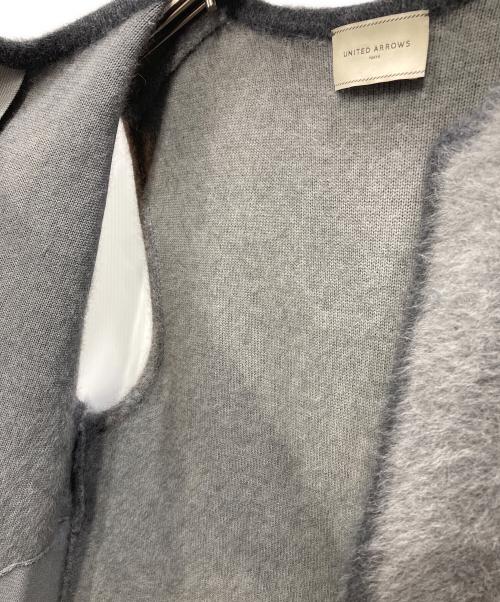 UNITED ARROWS TOKYO（ユナイテッドアローズトウキョウ）UNITED ARROWS TOKYO (ユナイテッドアローズトウキョウ) フォックス カシミヤ ニットベスト グレー サイズ:Freeの古着・服飾アイテム