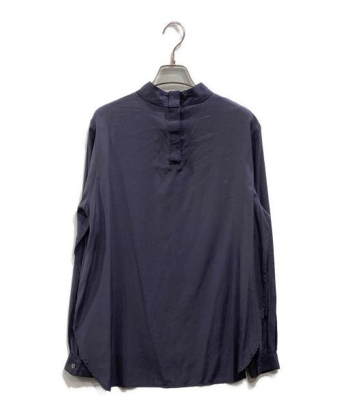 SOEJU（ソージュ）SOEJU (ソージュ) シルクストレッチ ボウタイブラウス ネイビー サイズ:Mの古着・服飾アイテム