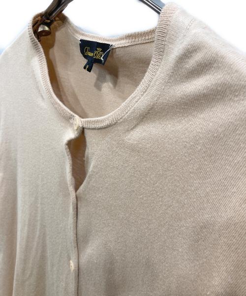 DRAWER（ドゥロワー）DRAWER (ドゥロワー) 16G 7分袖 カーディガン ベージュ サイズ:2の古着・服飾アイテム