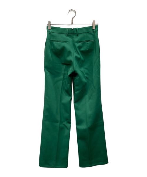 edition（エディション）Edition (エディション) ウールツイル ストレートパンツ グリーン サイズ:34の古着・服飾アイテム