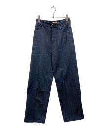 YANUK（ヤヌーク）の古着「ワイドストレート デニムパンツ LILITH」｜インディゴ
