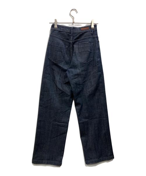 YANUK（ヤヌーク）YANUK (ヤヌーク) ワイドストレート デニムパンツ LILITH インディゴ サイズ:W24の古着・服飾アイテム
