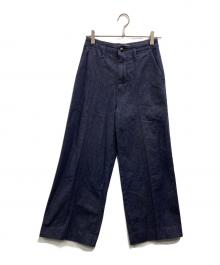 YANUK（ヤヌーク）の古着「Wide Trousers」｜ネイビー