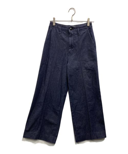 YANUK（ヤヌーク）YANUK (ヤヌーク) Wide Trousers ネイビー サイズ:Mの古着・服飾アイテム