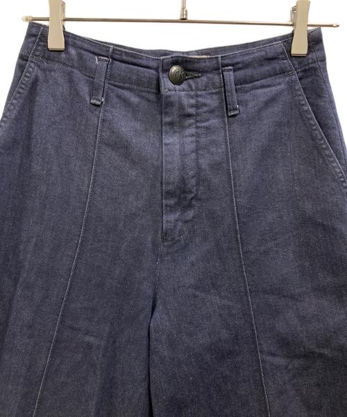 YANUK（ヤヌーク）YANUK (ヤヌーク) Wide Trousers ネイビー サイズ:Mの古着・服飾アイテム