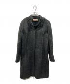 MARNIマルニ）の古着「ツイードシャギーコート」｜ダークグレー