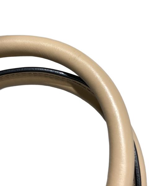 PRADA（プラダ）PRADA (プラダ) シンボルトップステッチショルダーバッグ ピンクベージュ サイズ:-の古着・服飾アイテム