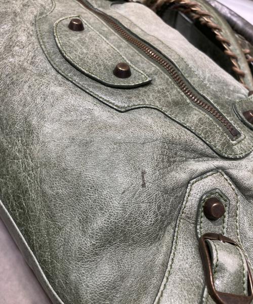 BALENCIAGA（バレンシアガ）BALENCIAGA (バレンシアガ) エディターズバッグ グリーン サイズ:-の古着・服飾アイテム