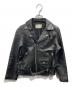 beautiful people（ビューティフルピープル）の古着「シープレザー ダブルライダースジャケット」｜ブラック