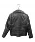 beautiful people (ビューティフルピープル) シープレザー ダブルライダースジャケット ブラック サイズ:SIZE150：9000円