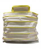 ISSEY MIYAKE meイッセイ ミヤケ ミー）の古着「アコーディオン プリーツ トートバッグ」｜イエロー