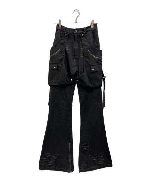 rosen kreuz（ローゼンクロイツ）rosen kreuz (ローゼンクロイツ) デニムパンツ ブラック サイズ:1の古着・服飾アイテム