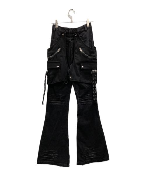 rosen kreuz（ローゼンクロイツ）rosen kreuz (ローゼンクロイツ) デニムパンツ ブラック サイズ:1の古着・服飾アイテム