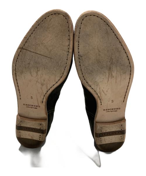 HESCHUNG（エシュン）HESCHUNG (エシュン) サイドゴアブーツ ブラウン サイズ:SIZE 5の古着・服飾アイテム
