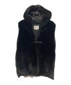 MARECHAL TERREマルシャルテル）の古着「フーディー ファーベスト」｜ブラック