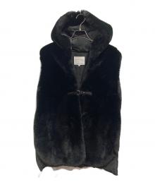 MARECHAL TERRE（マルシャルテル）の古着「フーディー ファーベスト」｜ブラック