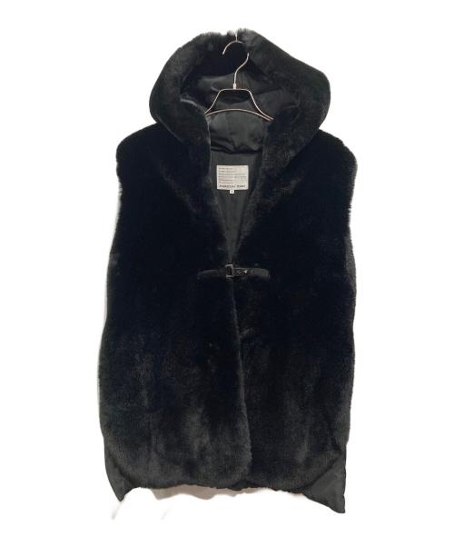 MARECHAL TERRE（マルシャルテル）MARECHAL TERRE (マルシャルテル) フーディー ファーベスト ブラック サイズ:SIZE 2の古着・服飾アイテム