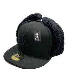 New Era（ニューエラ）の古着「ドッグイヤーキャップ」｜ブラック