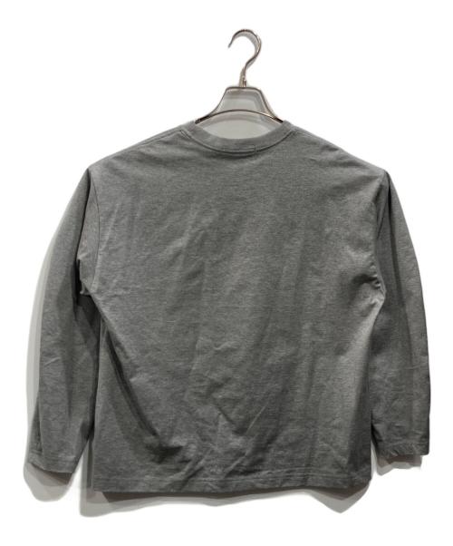 LOHEN（ローヘン）LOHEN (ローヘン) チュールレイヤードジオメトリープリントTシャツ グレー サイズ:Fの古着・服飾アイテム