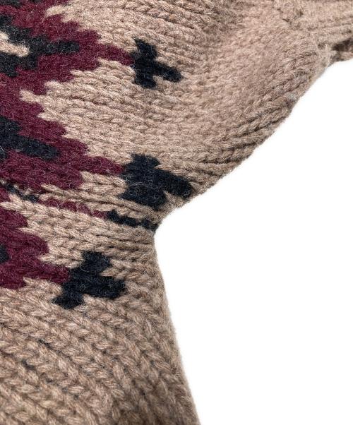 machatt（マチャット）machatt (マチャット) ノルディックニット ブラウン サイズ:表記なしの古着・服飾アイテム