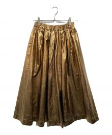 machatt（マチャット）の古着「メタリックスカート」｜ゴールド