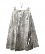 machattマチャット）の古着「メタリックスカート」｜シルバー