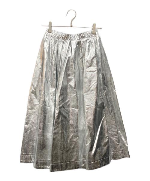 machatt（マチャット）machatt (マチャット) メタリックスカート シルバー サイズ:Fの古着・服飾アイテム