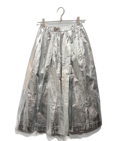 machatt（マチャット）machatt (マチャット) メタリックスカート シルバー サイズ:Fの古着・服飾アイテム